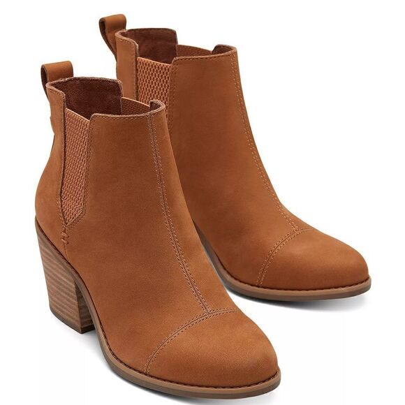 Toms Shoes - TOMS Women's Brown Everly Pull On Chelsea Booties